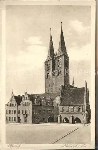 Stendal Rathaus Marienkirche Kat. Stendal