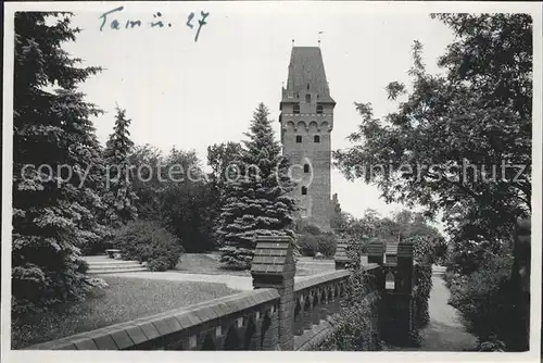 Tangermuende Kapitelturm und Burghof Kat. Tangermuende