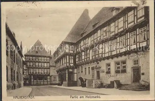Halberstadt Partie am Holzmarkt Kat. Halberstadt