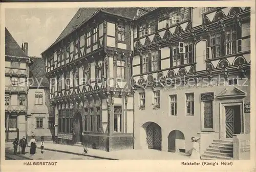 Halberstadt Ratskeller (Koenigs`s Hotel) Kat. Halberstadt
