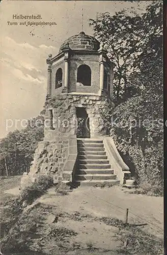 Halberstadt Turm auf Spiegelsbergen Kat. Halberstadt