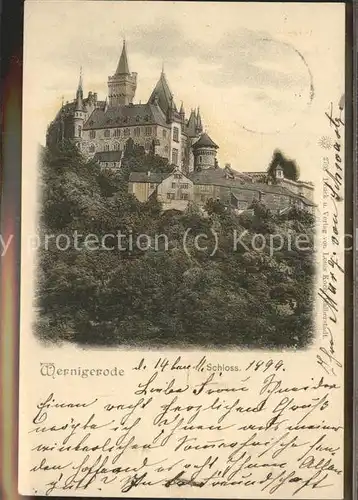 Wernigerode Harz Schloss Kat. Wernigerode