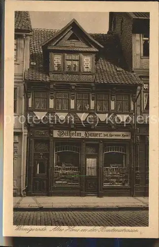 Wernigerode Harz Altes Haus in der Breitenstrasse Kat. Wernigerode