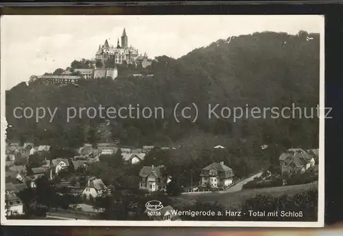 Wernigerode Harz Mit Schloss Kat. Wernigerode