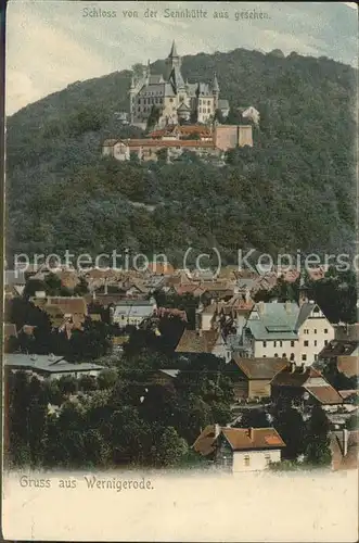 Wernigerode Harz Mit Schloss Kat. Wernigerode
