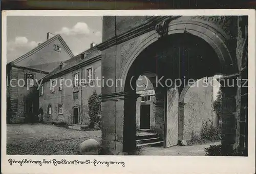 Halberstadt Im Burghof der Haysburg Kat. Halberstadt