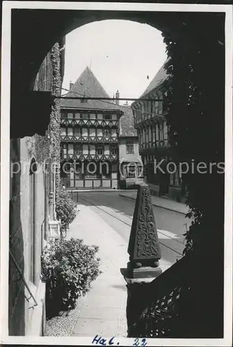 Halberstadt Blick vom Rathaus Kat. Halberstadt