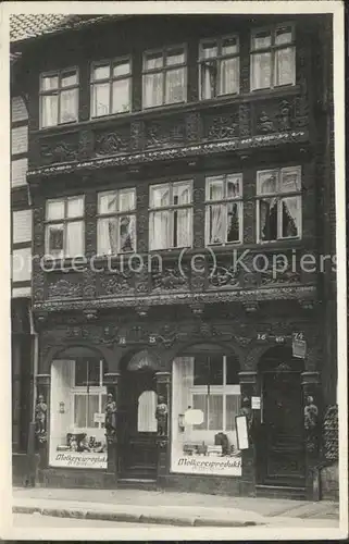 Wernigerode Harz Altes Haus mit Molkereiprodukte von G.Steinkopf in der Breitestrasse Kat. Wernigerode