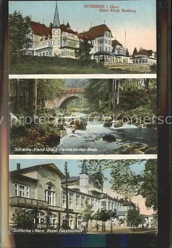 Schierke Harz Hotel Fuerst Stolberg u.Hotel Fuerstenhof / Schierke Brocken /Harz LKR