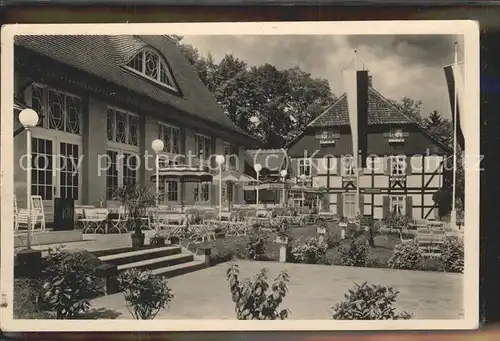 Wernigerode Harz Kurgarten u.Kursaal "Storchenmuehle" Kat. Wernigerode