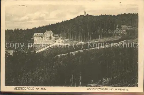 Wernigerode Harz Armeleuteberg u.Berghotel Kat. Wernigerode