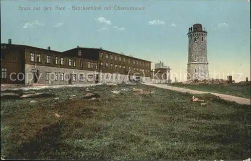 Brocken Brockenhotel Observatorium Kat. Wernigerode