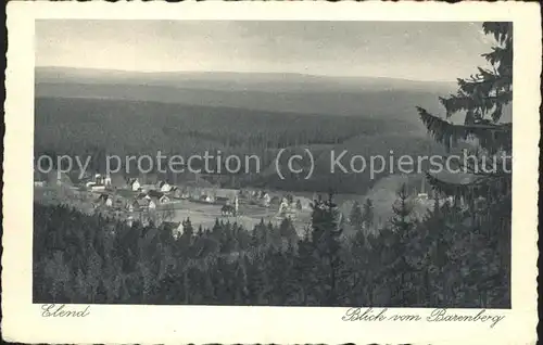 Elend Harz Blick vom Barenberg Kat. Elend Harz