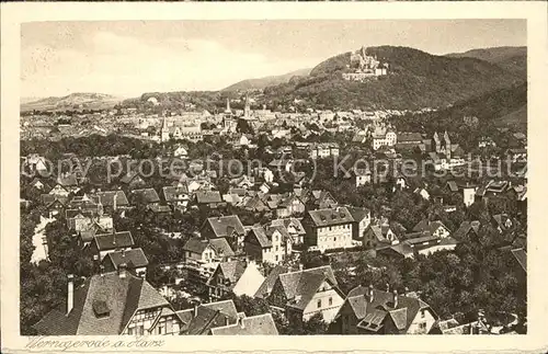 Wernigerode Harz Fliegeraufnahme Kat. Wernigerode