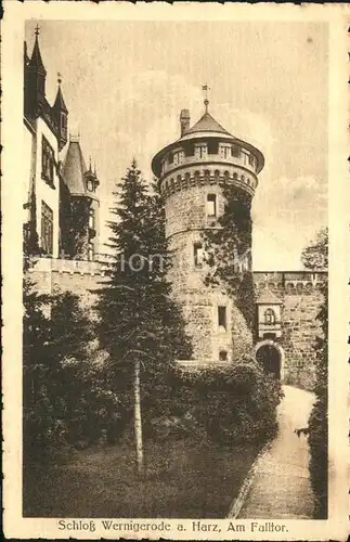 Wernigerode Harz Schloss Am Falltor Kat. Wernigerode