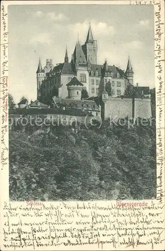 Wernigerode Harz Schloss Kat. Wernigerode