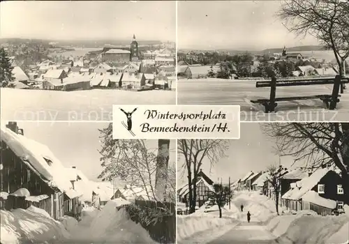 Benneckenstein Im Schnee Ski Kat. Benneckenstein