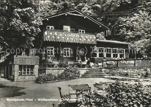 Wernigerode Harz Waldgasthaus Christianental Kat. Wernigerode
