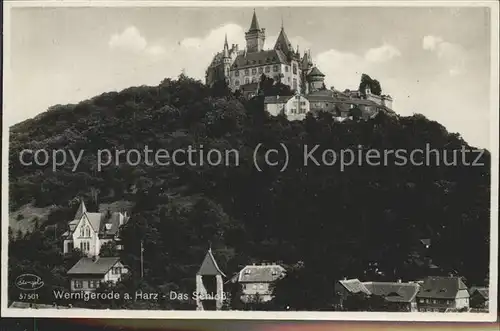 Wernigerode Harz Schloss Kat. Wernigerode