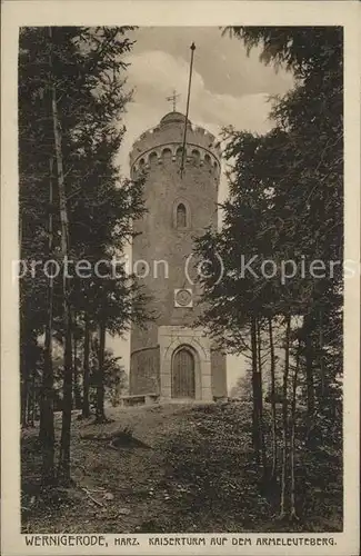 Wernigerode Harz Kaiserturm auf Armeleuteberg Kat. Wernigerode