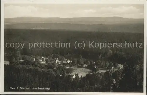 Elend Harz Blick vom Barenberg Kat. Elend Harz