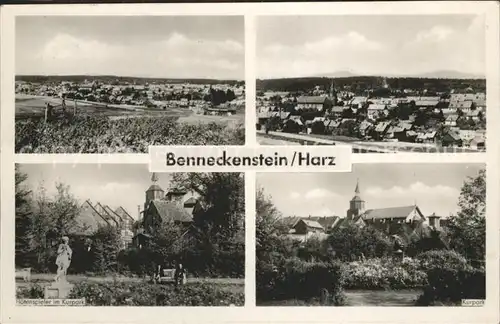 Benneckenstein Kurpark Panorama Denkmal Kat. Benneckenstein