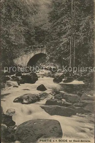 Elend Harz an der Bode Bruecke Kat. Elend Harz