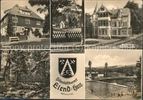 Elend Harz Waldmuehle Schwimmbad Elendstal Kat. Elend Harz