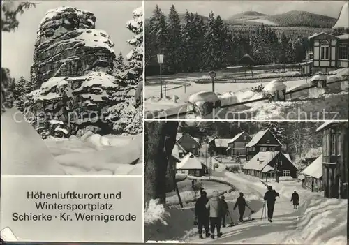 Wernigerode Harz Schierke im Schnee Ski Kat. Wernigerode