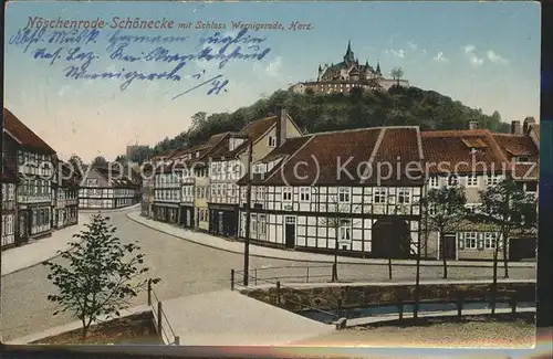 Noeschenrode Schoenecke Fachwerk Schloss  Kat. Wernigerode