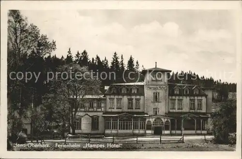 Elend Harz Ferienheim Hampes Hotel Kat. Elend Harz