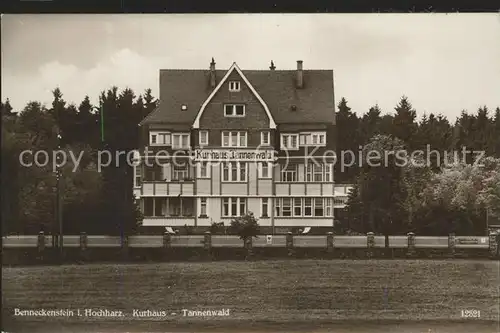 Benneckenstein Kurhaus Tannenwald Kat. Benneckenstein