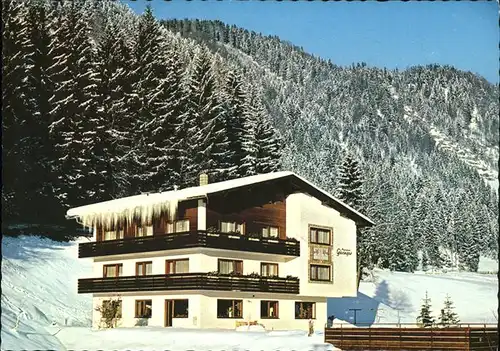 Koessen Tirol Pension Gieringer im Winter Kat. Koessen