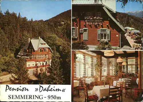 Semmering Niederoesterreich Pension "Daheim" Kat. Semmering