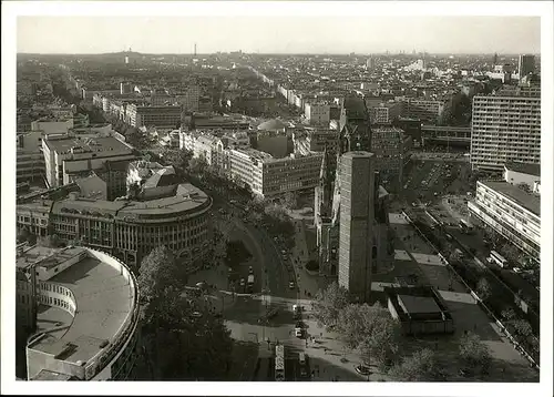 Berlin Blickm vom Europa Center Kat. Berlin