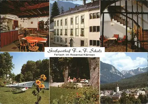 Ferlach Kaernten Grossgasthof F.u.F.Scholz Kat. Ferlach