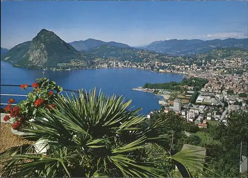 Lugano TI Mit Monte Bre Kat. Lugano