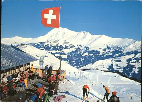 Lenk Simmental Bergstation der Gondelbahn Lenk Betelberg Leiterli Kat. Lenk Simmental