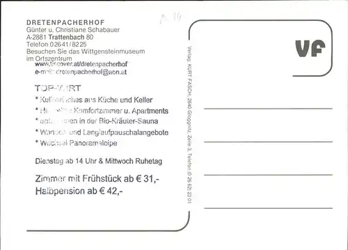 Trattenbach Drtenpacherhof Kat. Trattenbach