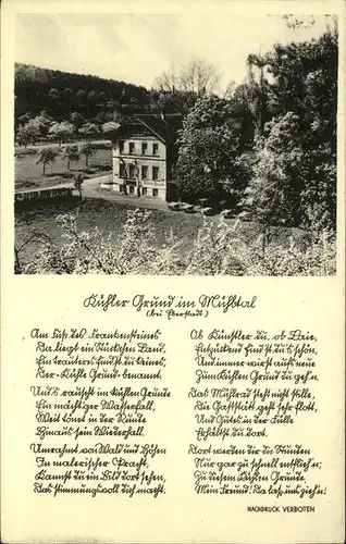 Eberstadt Baden Kuehler Grund Modau Gedicht  Kat. Buchen (Odenwald)