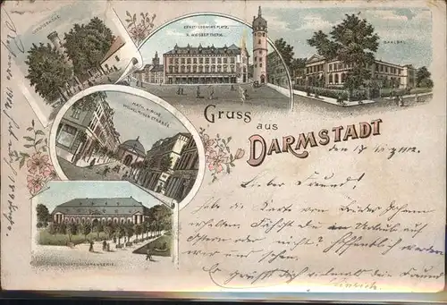 Darmstadt Orangerie Wilhelmstr.  Kat. Darmstadt