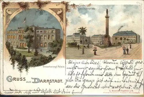 Darmstadt Louisenplatz Grossherzogl. Palais Kat. Darmstadt