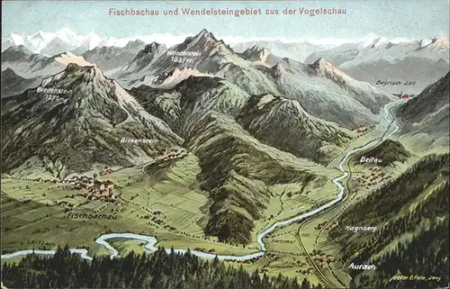 Fischbachau Wendelsteingebiet Vogelschau Hagnberg Aurach Kat. Fischbachau