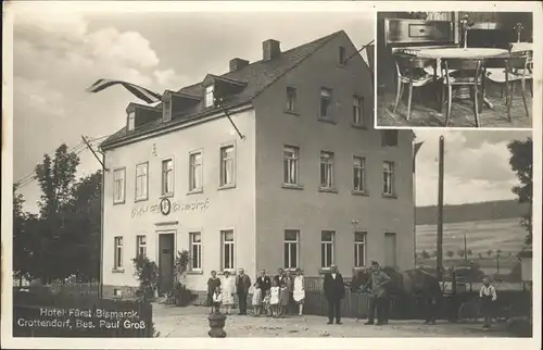 Crottendorf Erzgebirge Hotel Fuerst Bismarck Kat. Crottendorf Erzgebirge