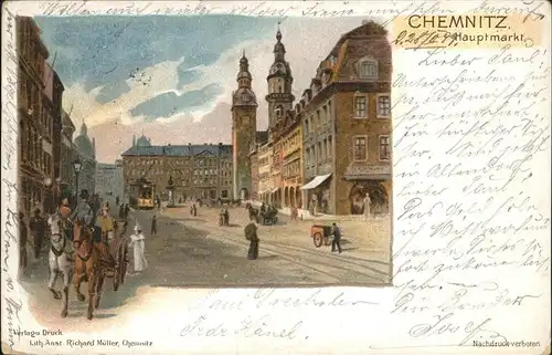 Chemnitz Hauptmarkt Kat. Chemnitz