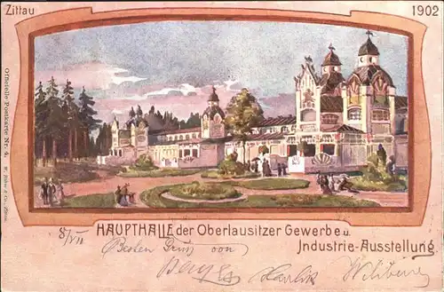 Zittau Haupthalle Oberlausitzer Gewerbe  Industrie Ausstellung Kat. Zittau