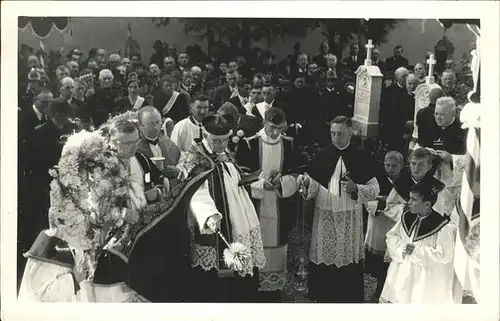 Tegernbach Pfaffenhofen Messe Prozession Pfarrer Kirche Kat. Pfaffenhofen a.d.Ilm