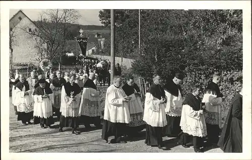 Tegernbach Pfaffenhofen Kirchgang Pfarrer Kat. Pfaffenhofen a.d.Ilm