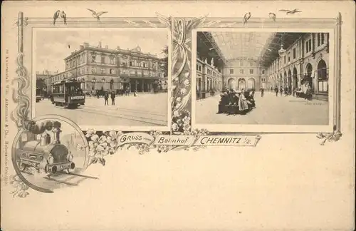 Chemnitz Strassenbahn Bahnhof Eisenbahn Kat. Chemnitz