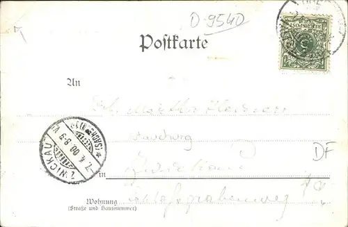 Zwickau Sachsen Kuenstlerkarte A. Noether Kat. Zwickau